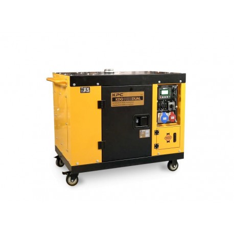 GENERADOR ELECTRICO PORTATIL  MONOFASICO / TRIFASICO  ABIERTO  8 KVA KDG9000 DUAL