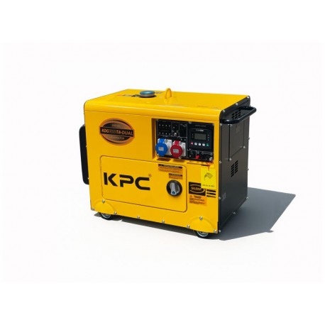 GENERADOR ELECTRICO MONOFASICO, INSONORIZADO, DIESEL, 5,5 KVA PLACAS SOLARES  KDG 7500 TA