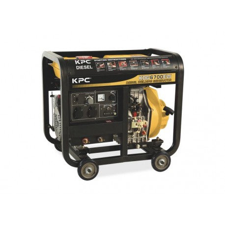 MOTOSOLDADORA ELECTRICA MONOFASICA, ABIERTA, 3000 VUELTAS, 5,8 KW  150-180  A. KDG6700EW 